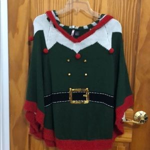 Christmas poncho